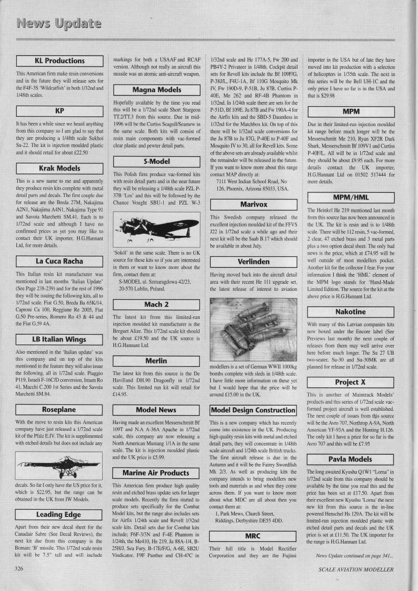 Scale Aviation Modeller International 1996-06